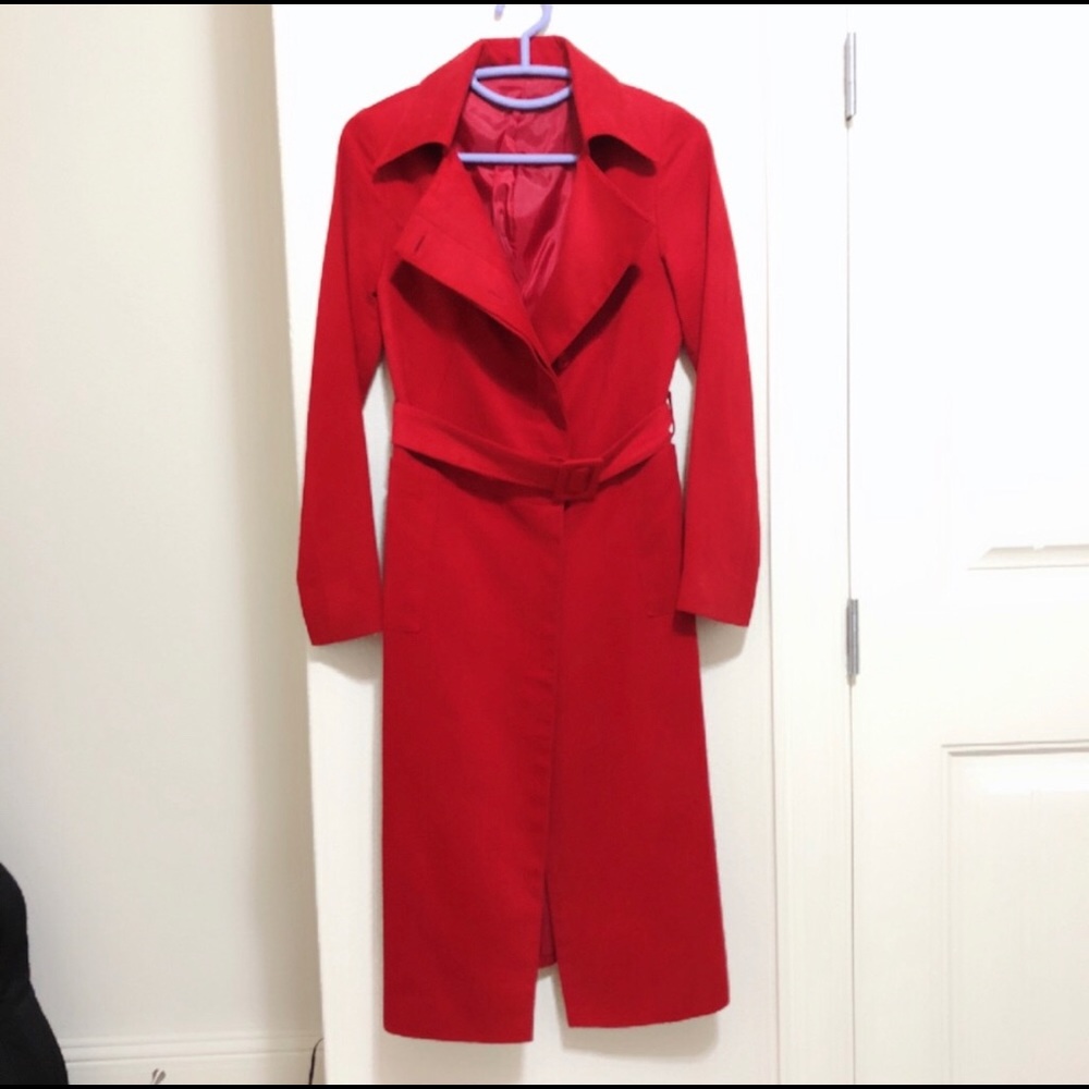 Red trench Jacket